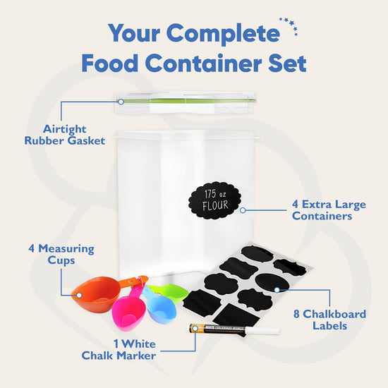 Chef's Path flour container — airtight design for freshness preservation