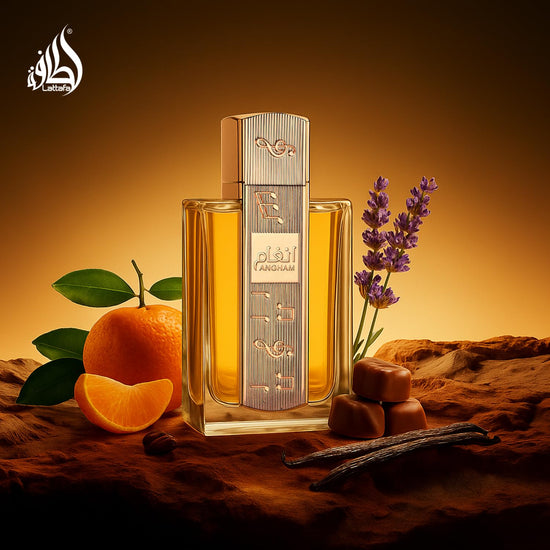 Lattafa Angham Eau de Parfum - Long-lasting unisex fragrance with citrus and lavender notes