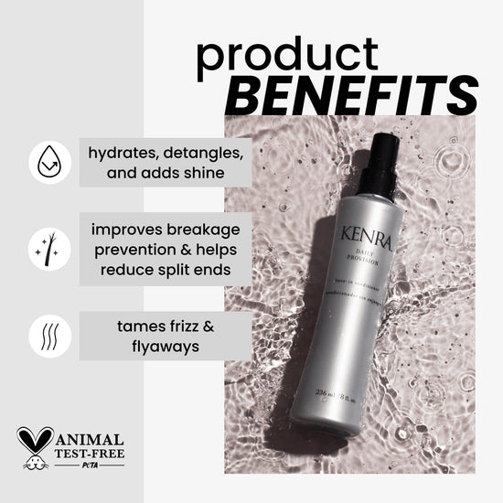 Kenra Daily Provision leave-in conditioner — hydrates and detangles hair
