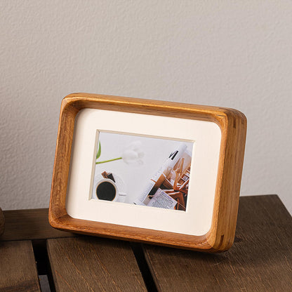 Youncewooder picture frame — Handmade natural wood design for wall and tabletop display