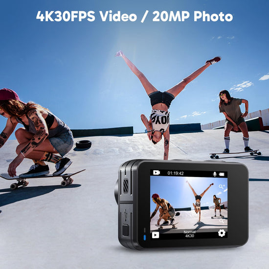 AKASO Brave 7 LE camcorder — 4K video with touch screen and underwater capability