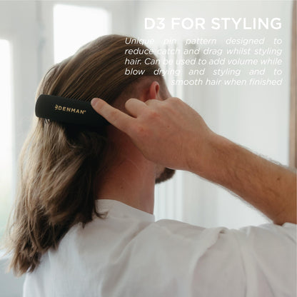 Denman D3 curl definer and styler - 7 row detangling brush for defined curls
