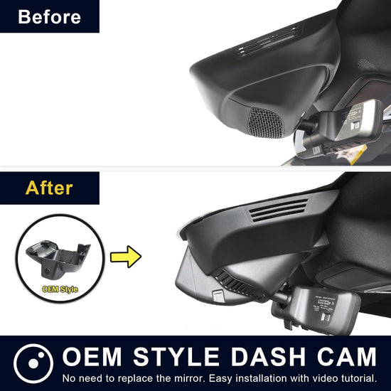 Front 4K dash cam for Dodge RAM 2500/3500 2019-2026 with WiFi and GPS