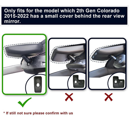 Mangoal 4K Dash Cam Custom fit for Chevy Colorado 2015-2022 Select Base WT LT Z71 ZR2(Model A), Integrated OEM Look, UHD 2160P Video, GPS, Free App & WiFi, 64GB Card