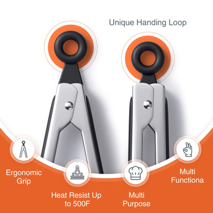 Tribal tongs — Silicone tips with non-slip grips and heat resistant design.