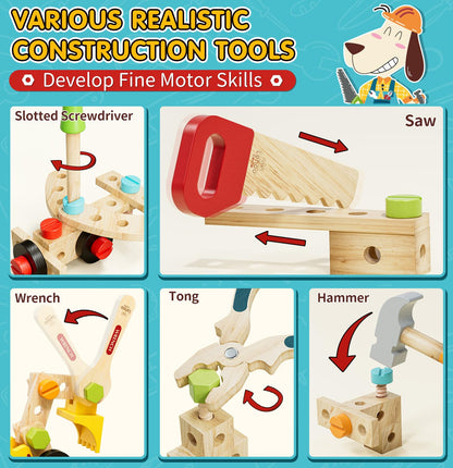 Lehoo Castle kids tool set — Imaginative play for little builders