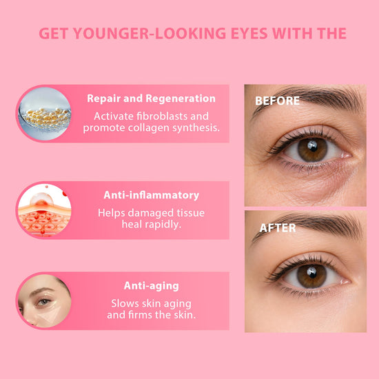 Euralissea PDRN Collagen Multi Balm Stick & Eye Patches Set, Pink B12 & Caffeine Under Eye Care, 0.32 Oz Balm + 60 Patches