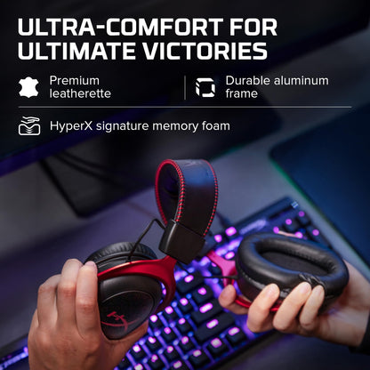 HyperX Cloud II headphones — gaming headset with virtual 7.1 surround sound