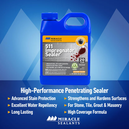 Miracle Sealants 511 pt sg — penetrating sealant for stone and tile surfaces