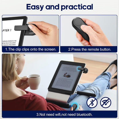 DATAFY remote control page turner with storage bag for Kindle and Kobo eReaders