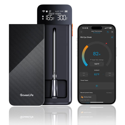 GoveeLife meat thermometer — Bluetooth wireless with 1 and 4 probes