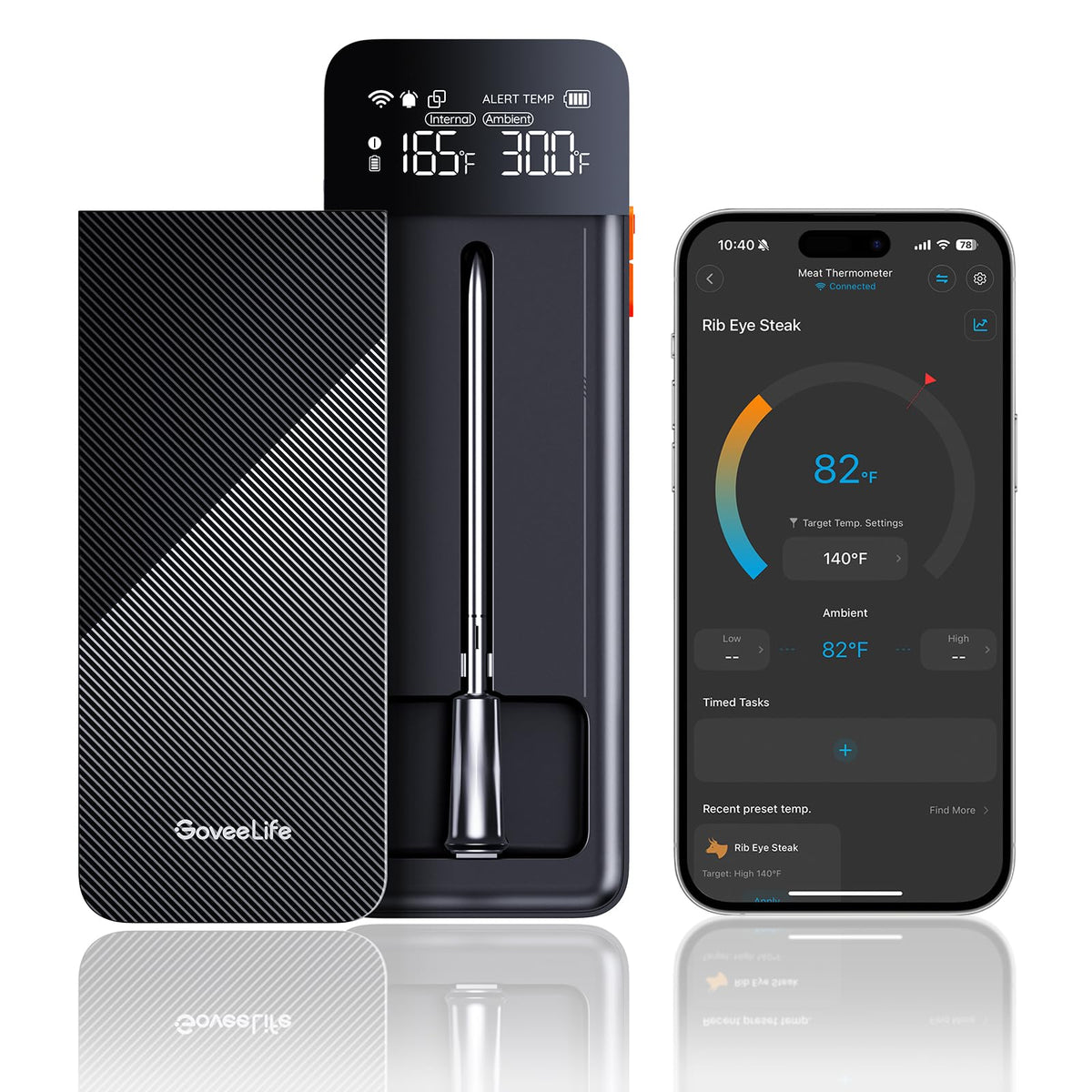 GoveeLife Bluetooth meat thermometer with 1 probe and 4 probes