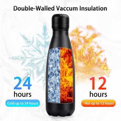 Thermos — Insulated stainless steel water bottles with straw lid, 2 pack, 17oz.