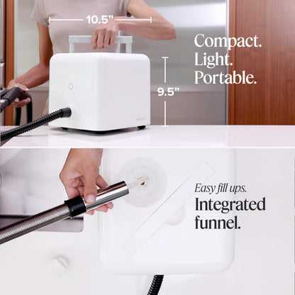 Dupray Neat steam cleaner — includes accessory kit