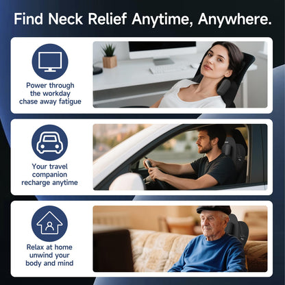 Weyais neck massager — with heat and remote control for pain relief