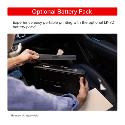Canon PIXMA TR160 printer — wireless and portable with 50-sheet tray and display