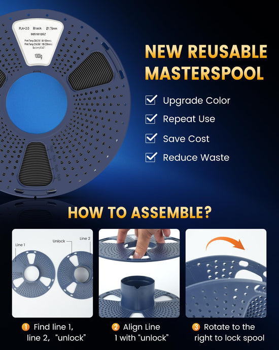 SUNLU PLA+ 3D printer filament — Tougher and stronger with dimensional accuracy +/-0.02mm