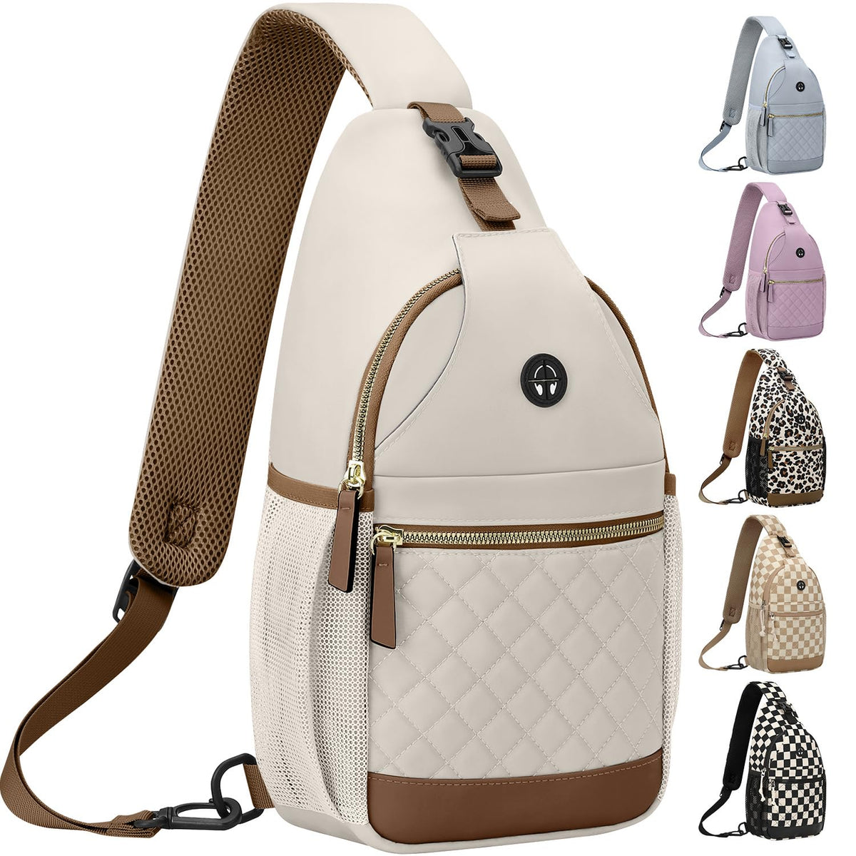 Crossbody backpack with adjustable strap for travel and casual use