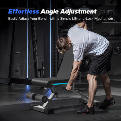 MERACH fitness bench — foldable with adjustable angles for full body workouts