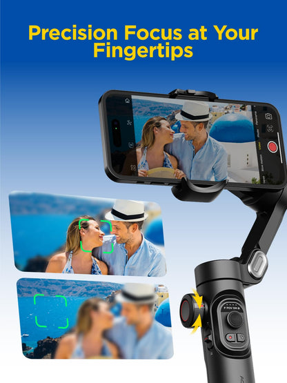 AOCHUAN camera support with RGB magnetic fill light and face tracking wheel
