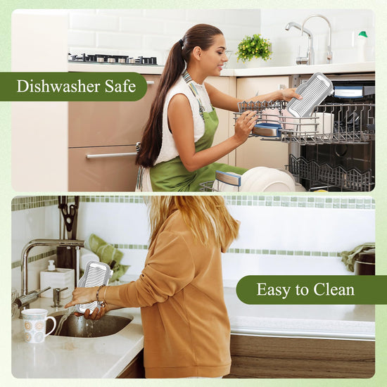 Food slicer — Heavy duty aluminium and stainless steel design with dishwasher safe features.