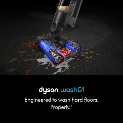 Dyson vacuum cleaner — WashG1 wet cleaner in matte black and ultra blue