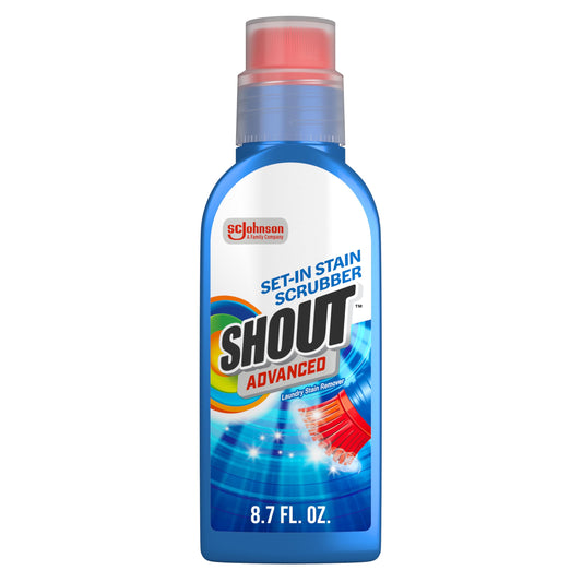 Shout laundry detergent — Advanced stain remover gel with built-in scrubber brush