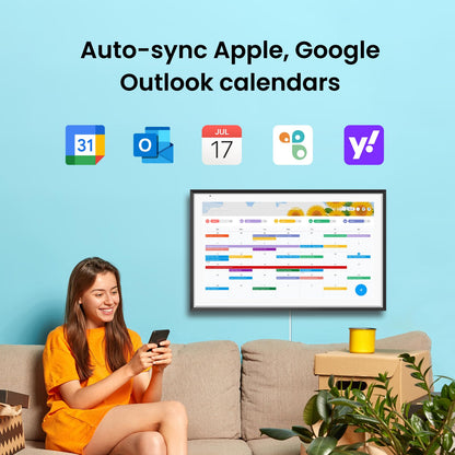 ApoloSign digital calendar - dual mode with Google Play and multi-calendar sync