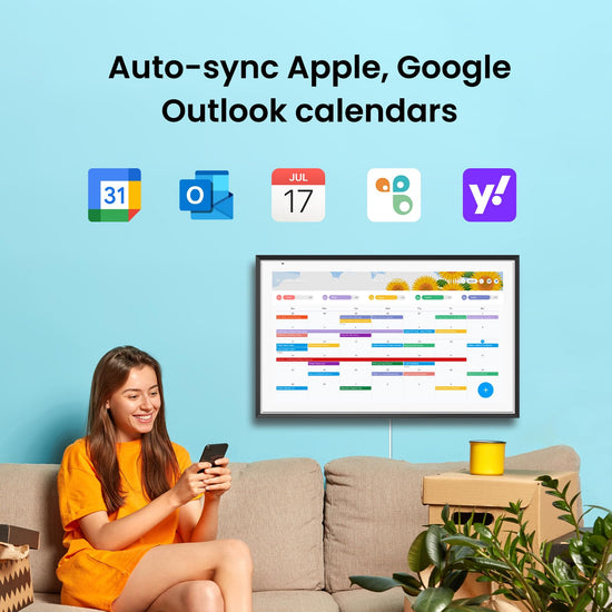 ApoloSign digital calendar - dual mode with Google Play and multi-calendar sync