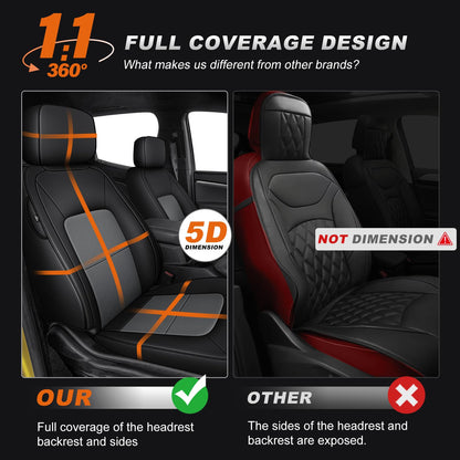 Vehicle seat cover — AOMSAZTO custom fit for Chevy Colorado and GMC Canyon 2023-2026