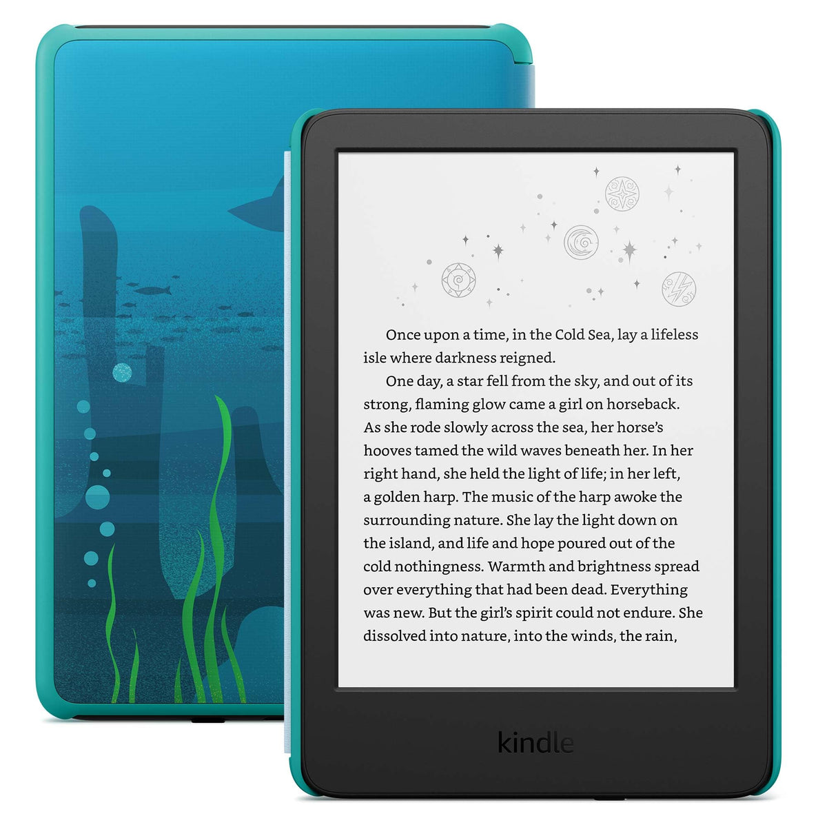 Amazon Kindle Kids — Ad-free books with glare-free display and cover included