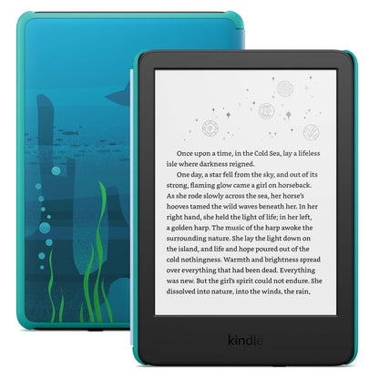 Amazon Kindle Kids — Ad-free books with glare-free display and cover included