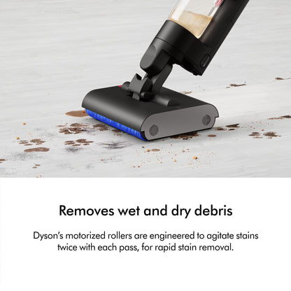 Dyson vacuum cleaner — WashG1 wet cleaner in matte black and ultra blue