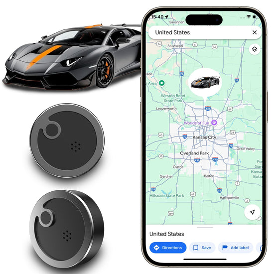 Agvsre GT36 Electroplating Car Tracker Device Compatible with A Children, Pets | Portable and Covert Magnetic Design | Global Coverage Without SIM Card | 393