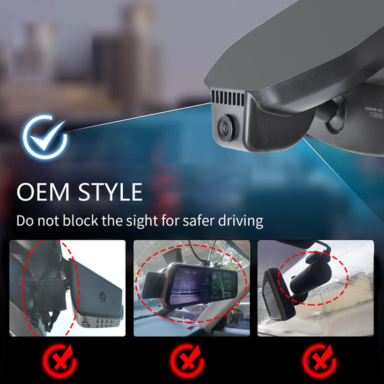 Mangoal 4K dash cam with integrated OEM look for Chevy Colorado 2023-2026