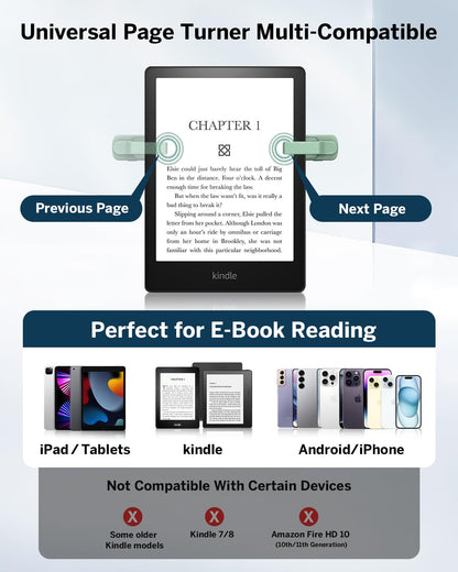 DATAFY remote control ring page turner for Kindle Paperwhite and Kobo eReaders