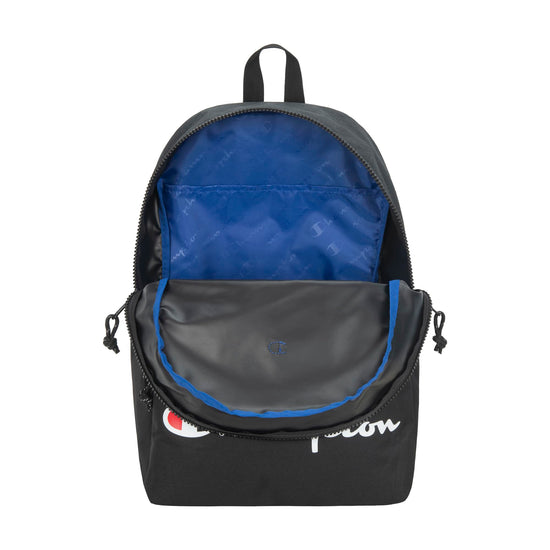 Champion backpack — Padded adjustable straps and water bottle pocket