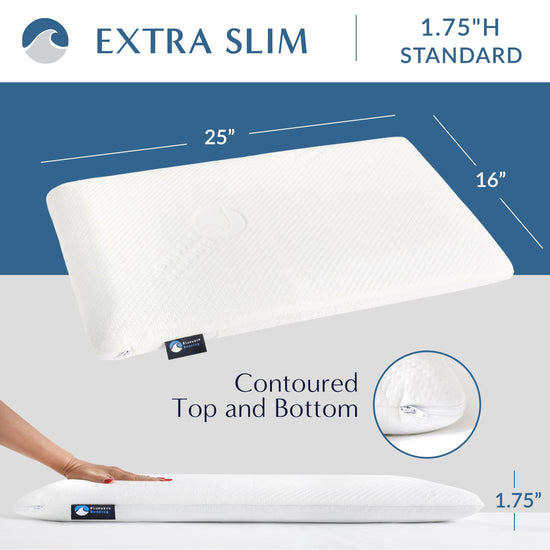 Bluewave Bedding pillows — Slim, super slim and ultra slim gel-infused memory foam