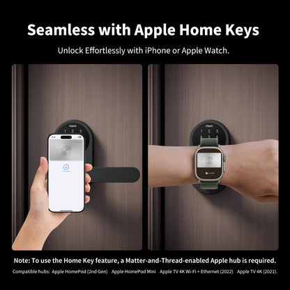 Aqara smart lock - fingerprint keyless entry with Apple Home support and touchscreen keypad