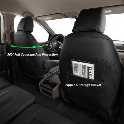 Vehicle seat cover — Luxury waterproof leather for Honda Odyssey 2018-2026