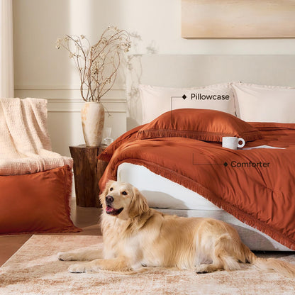 Andency bedding set — Boho tassel comforter for kids and teens