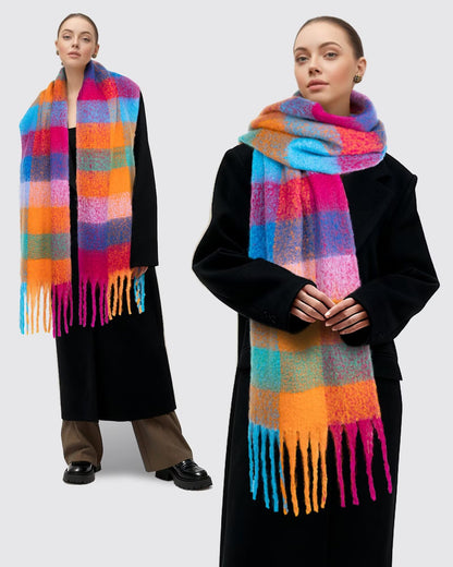 Fullgive scarf — Colorful chunky winter design for women
