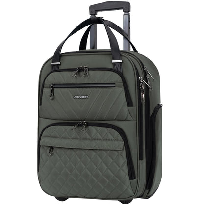 KROSER suitcase — 16-inch carry on for women