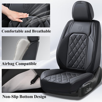 Coverado car seat cover — waterproof faux leather for most vehicles