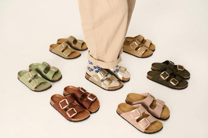 Project Cloud sandals — 100% genuine leather with memory foam comfort