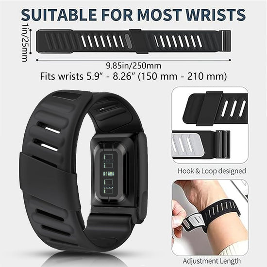 ZOXITY Silicone Wristband Compatible with Whoop 5.0/Whoop MG Band