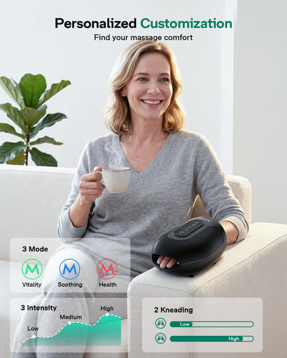 Hand Massager for Arthritis and Carpal Tunnel, Upgraded Kneading Massage