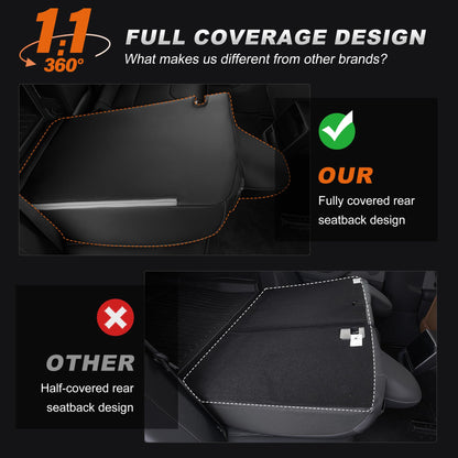 AOMSAZTO vehicle seat cover - Black full set for Tesla Model 3 2024 2025 (not for performance) with armrest cover
