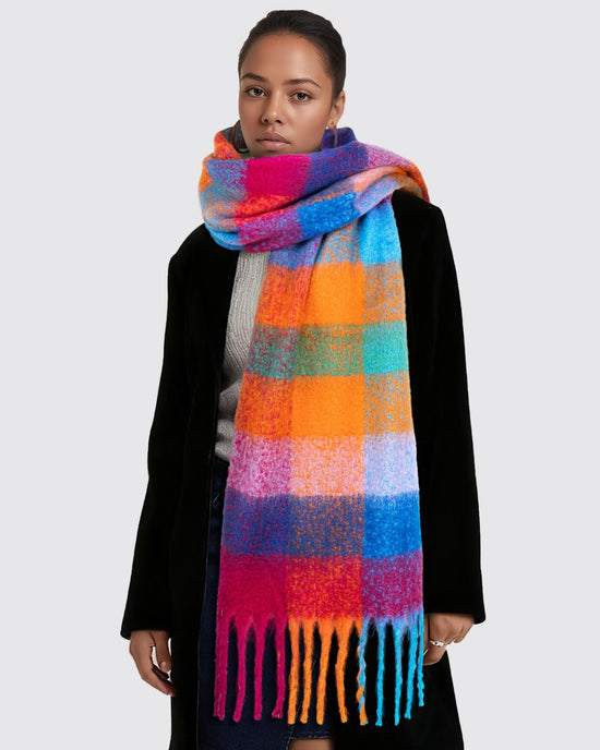 Fullgive scarf — Colorful chunky winter design for women