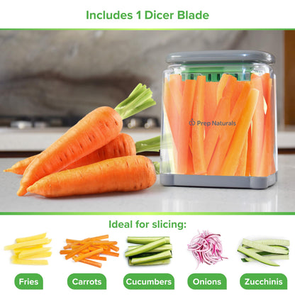 Food slicer — 3-in-1 French fry cutter with potato cutting capabilities